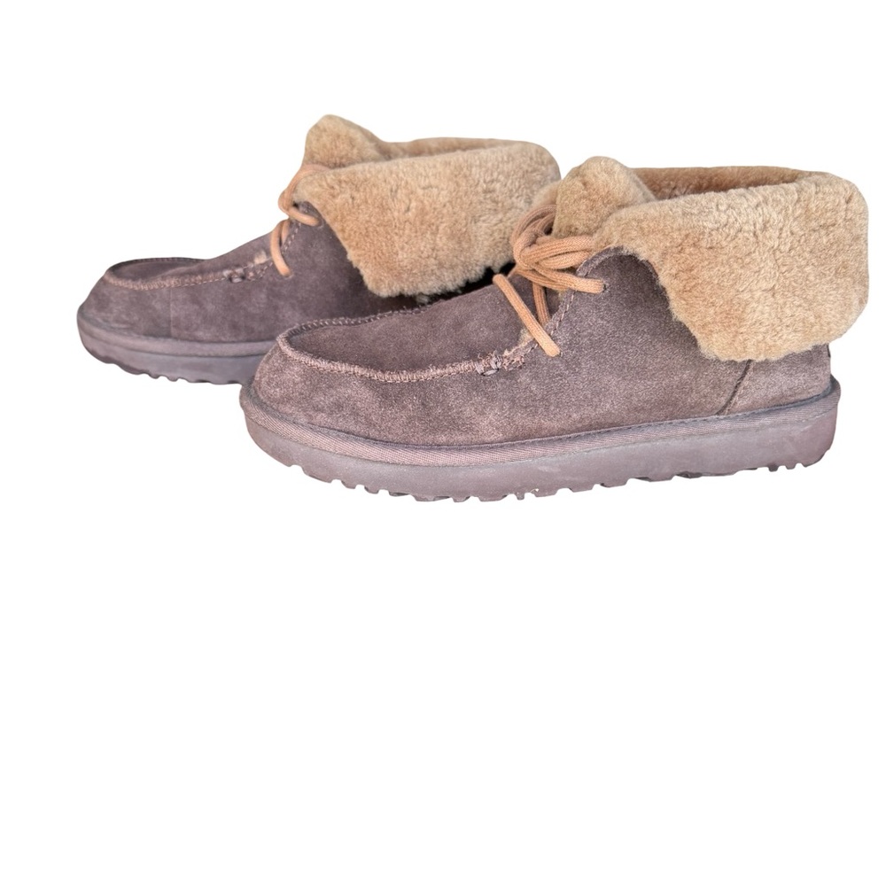 Ugg Brown Diara Shearling-Lined Suede Boots Size 7